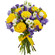 bouquet of yellow roses and irises. Suriname