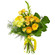 Yellow bouquet of roses and chrysanthemum. Suriname